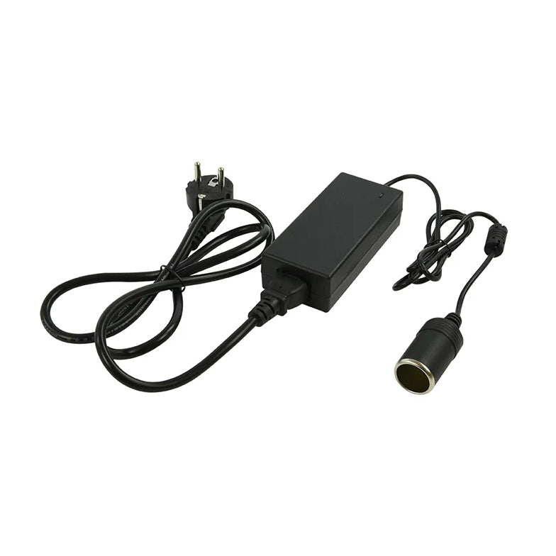 230V naar 12V omvormer – 60 W – 5 A – met 12V auto-aansluiting - Zwart