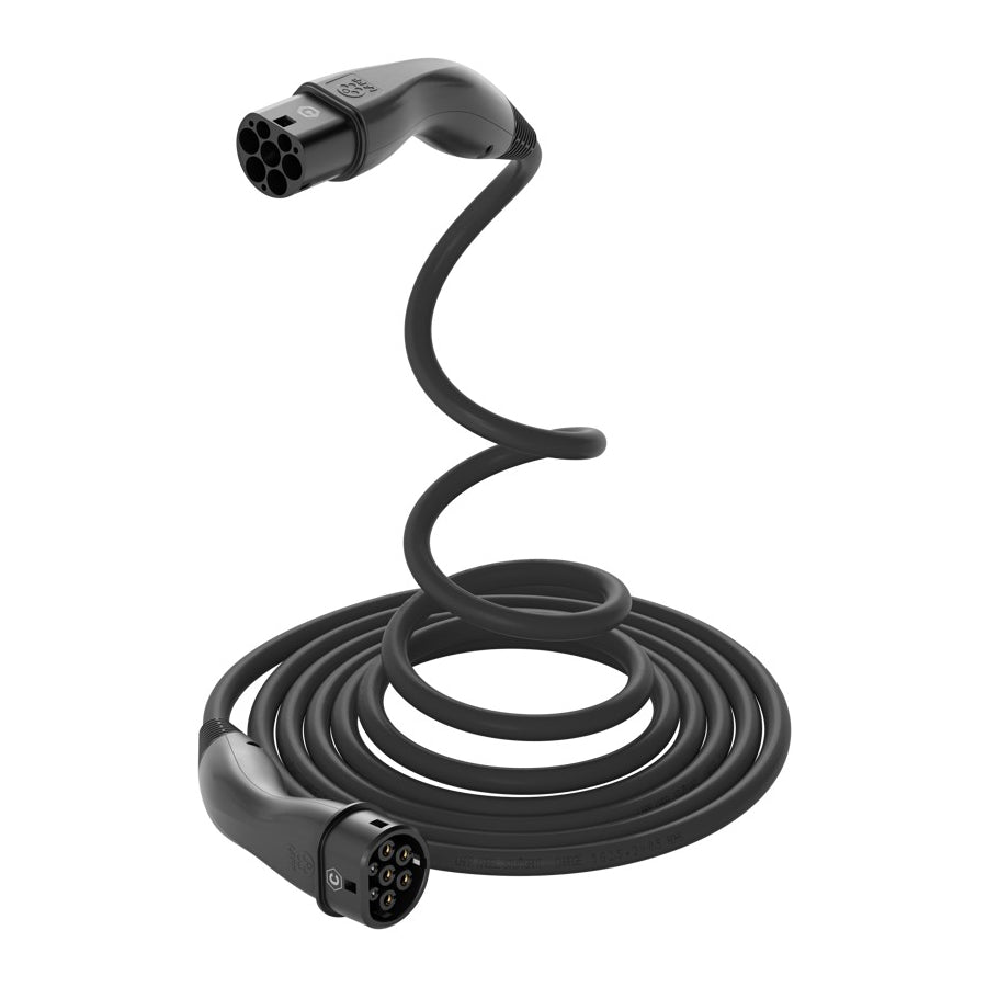 3 meter LAPP HELIX Type 2 laadkabel – 22 kW – 32 A – 3-fase – zwart