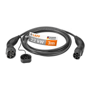 3 meter LAPP Type 2 laadkabel – 22 kW – 32 A – 3-fase – zwart