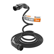 5 meter LAPP HELIX Type 2 laadkabel – 11 kW – 20 A – 3-fase – zwart