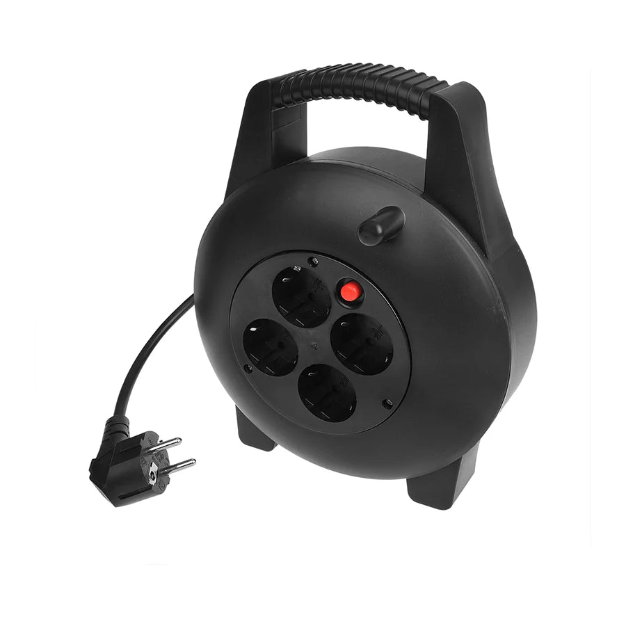 10 meter ProPlus kabelhaspel 4-voudig – 2300 W – voor binnengebruik
