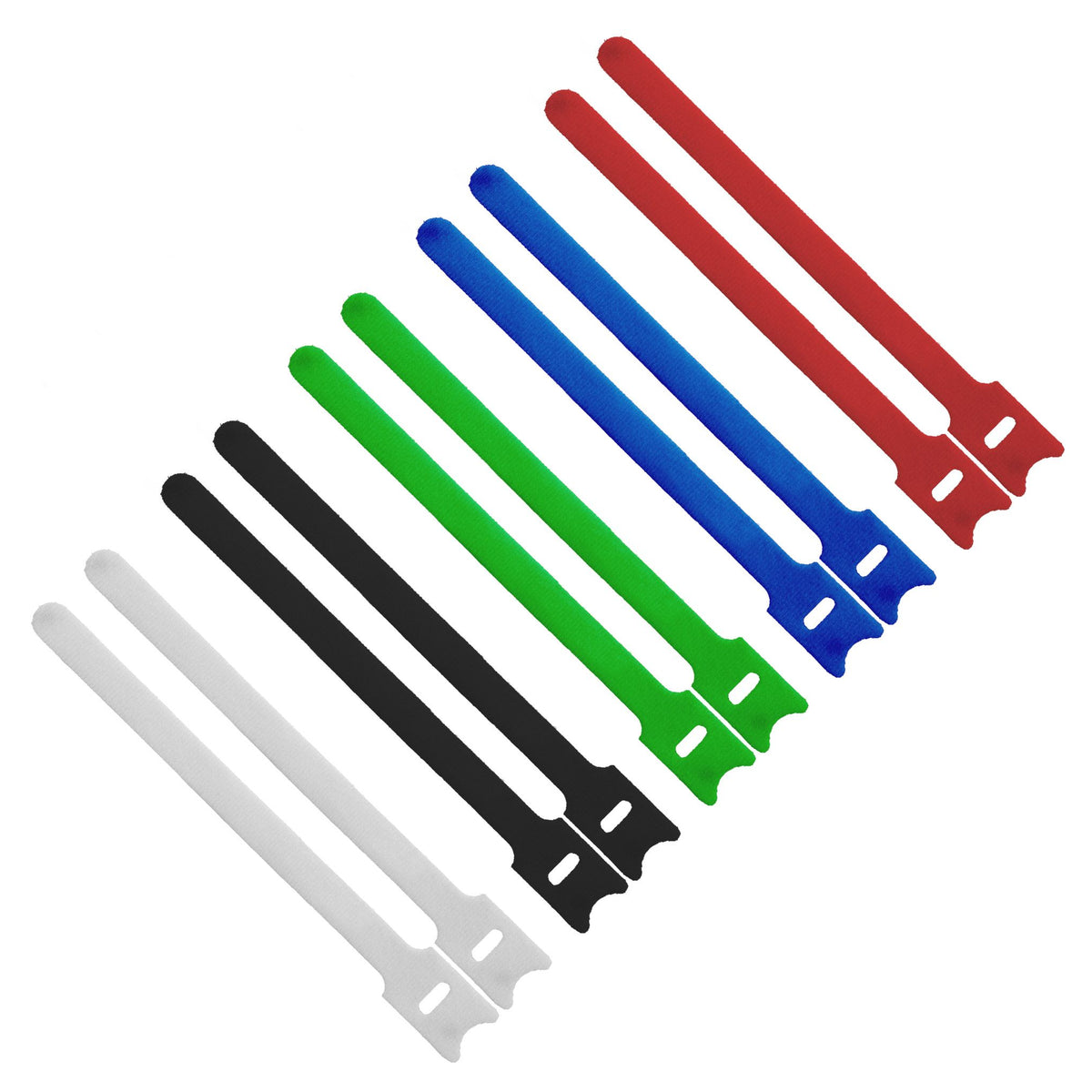 InLine herbruikbare klittenband kabelbinders 12 × 150 mm – 10 stuks – 5 kleuren