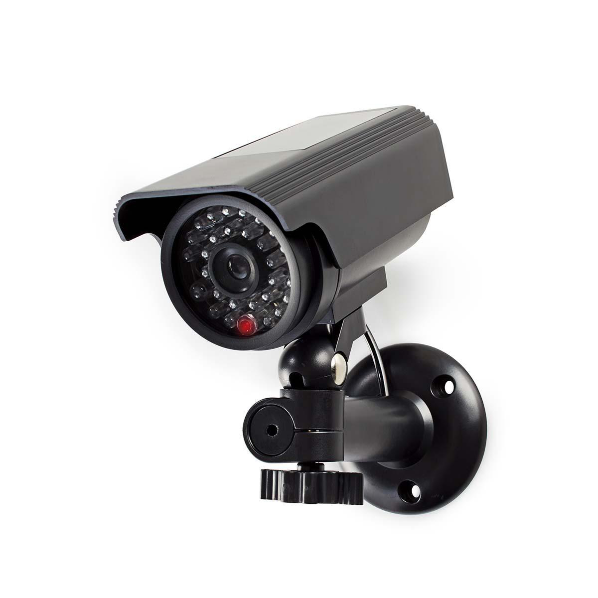Nedis dummy beveiligingscamera voor buiten – met knipperende LED – Zwart