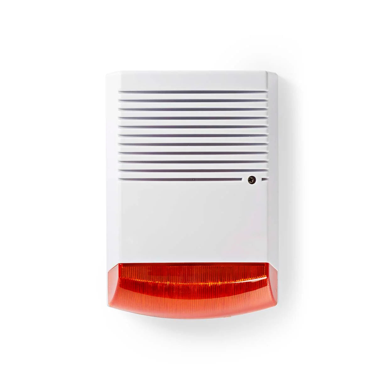 Nedis dummy beveiligingsalarm voor buiten – met LED-indicator – Wit/Oranje