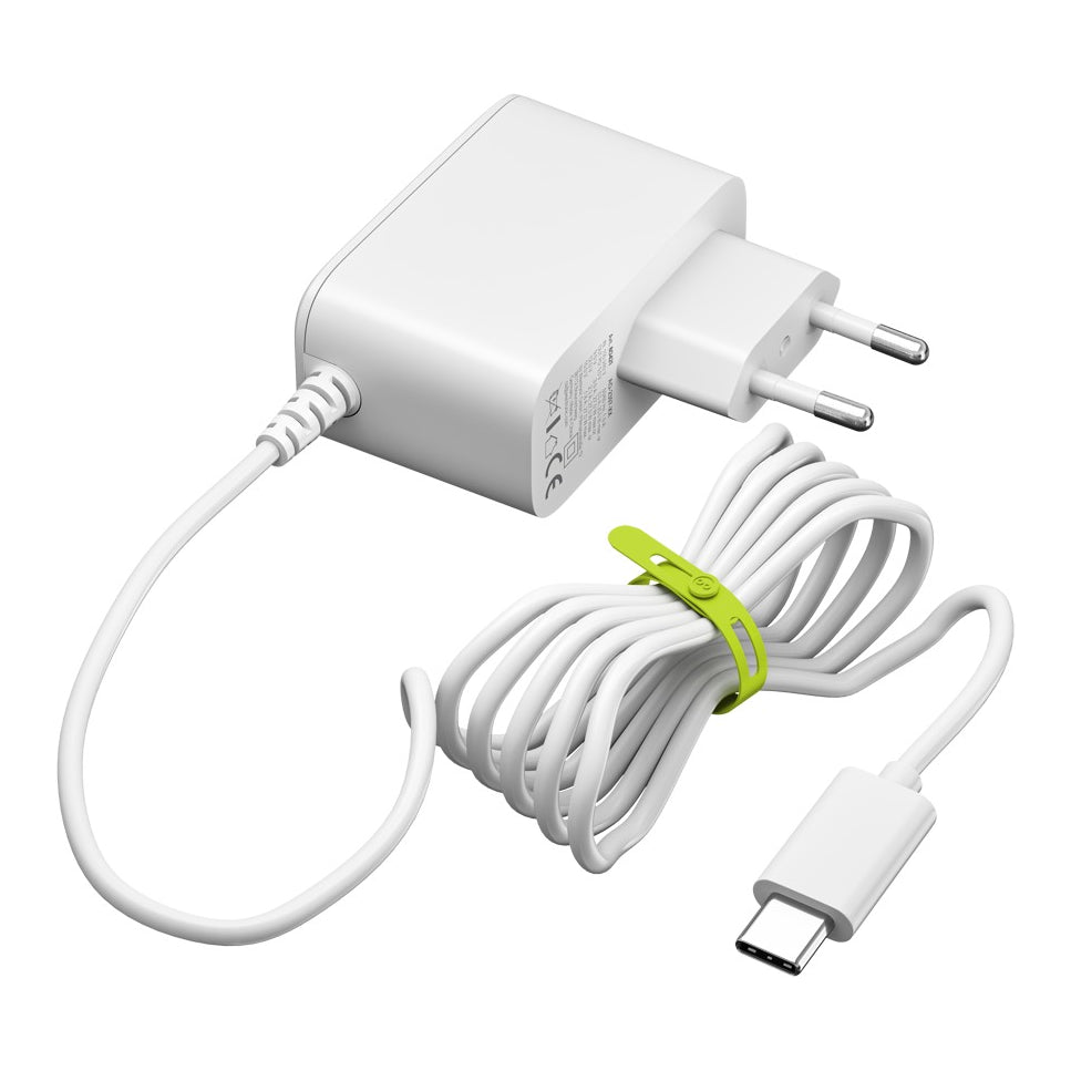 Goobay USB-C voeding voor Raspberry Pi 5 – 27 W – GaN – wit