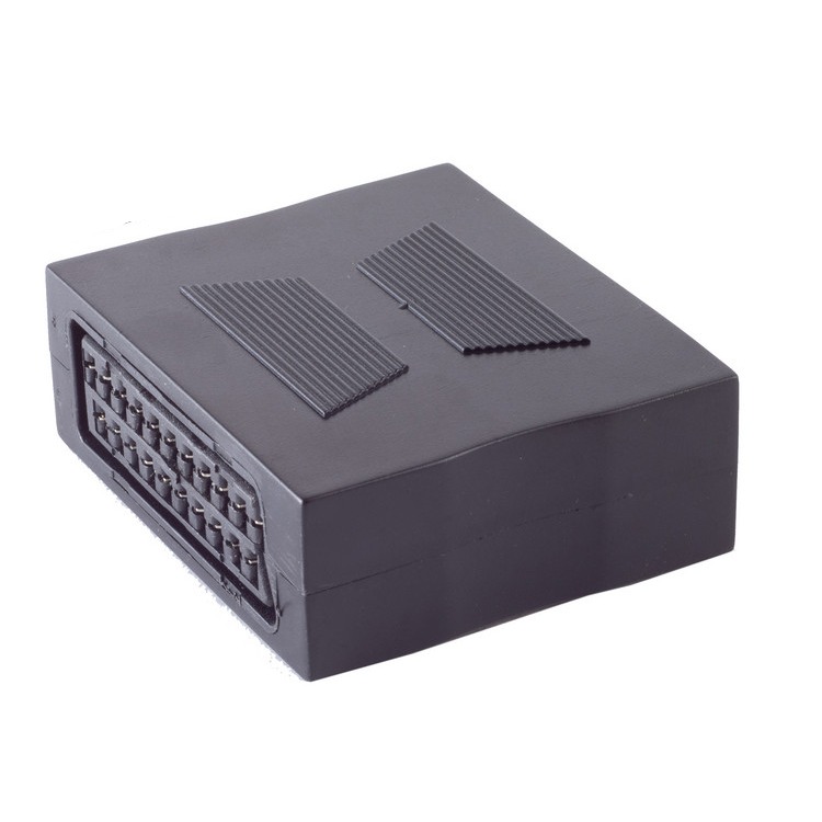 S-conn SCART-koppelstuk – SCART female naar female – zwart