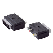 S-conn SCART-adapter – 3× RCA – IN/OUT-schakelaar