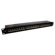 InLine Cat.6A patchpanel 24-poorts – 19 inch 1U – zwart