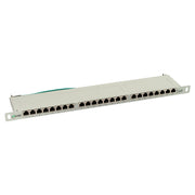 InLine Cat.6 patchpanel 24-poorts – 19 inch 0,5U – lichtgrijs