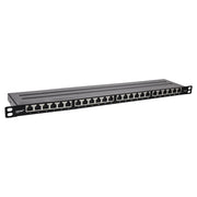 InLine Cat.6A patchpanel 24-poorts – 19 inch 0,5U – zwart