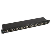 InLine Cat.5e patchpanel 24-poorts – 19 inch 1U – zwart