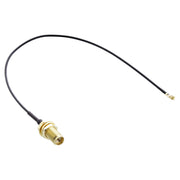 20 cm InLine WLAN antenne-adapterkabel – RP-SMA female naar U.FL male – zwart