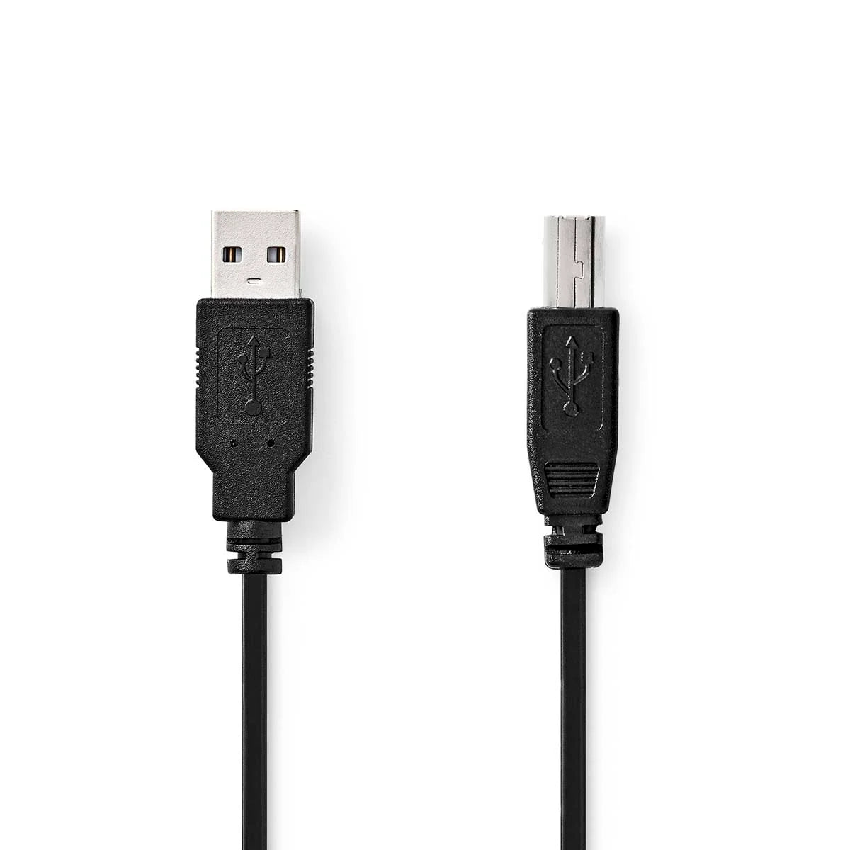 2 meter Nedis USB 2.0-kabel USB-A naar USB-B – zwart