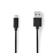 50 cm Nedis USB 2.0-kabel – USB-A naar Micro-USB – zwart