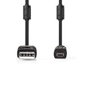 2 meter Nedis USB 2.0-kabel USB-A naar US-E6 8-pins – zwart