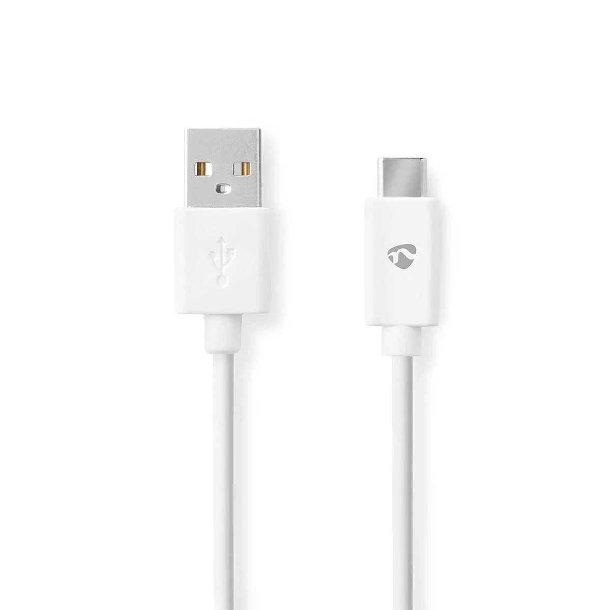 3 meter Nedis USB-A naar USB-C kabel – USB 2.0 – 15 W – wit