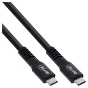 5 meter - USB4 USB-C Kabel  – 20 Gbit/s, 4K 60Hz, 60W – Zwart - Verguld