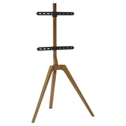 InLine houten TV vloerstandaard met driepoot – 45 tot 65 inch – Walnoot