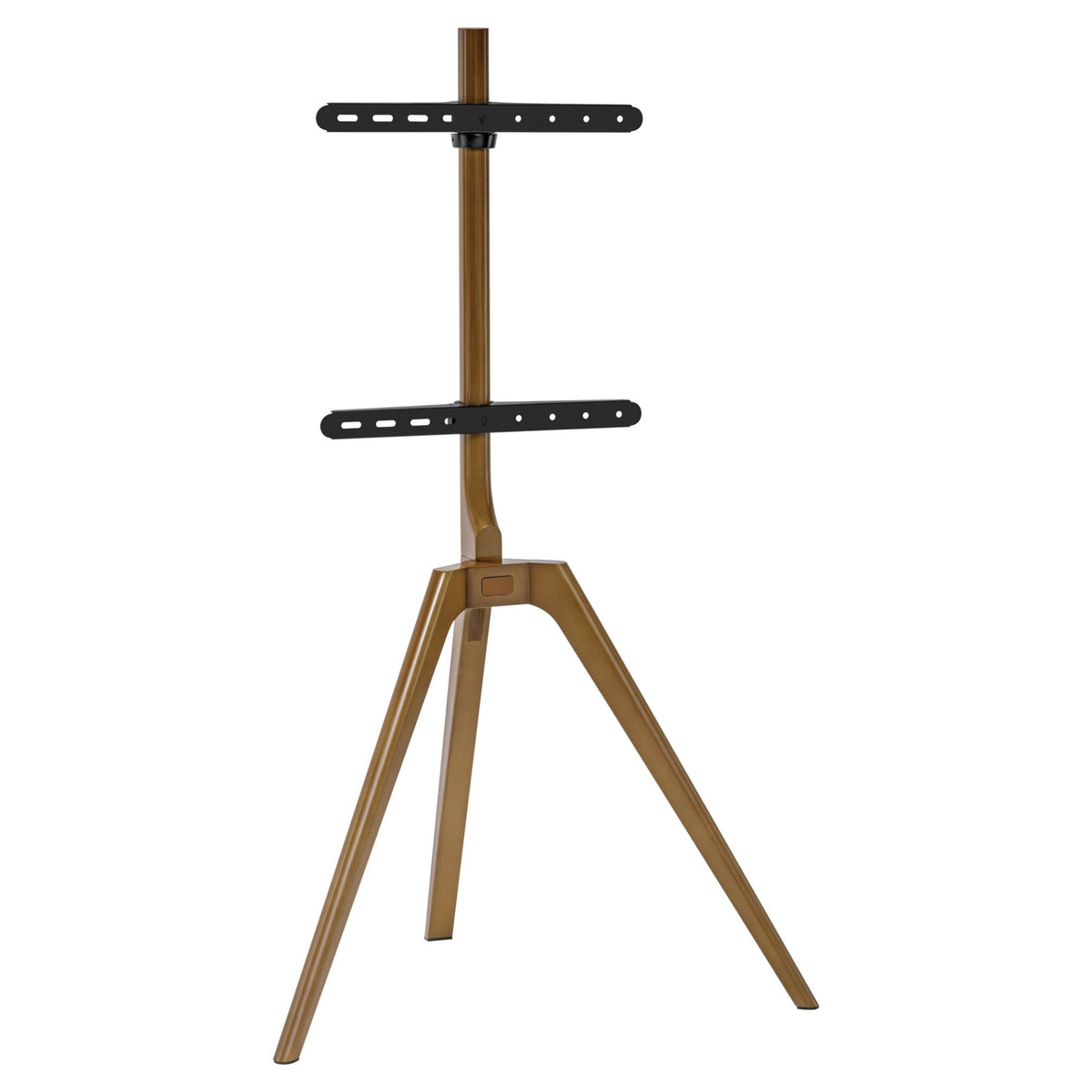 InLine houten TV vloerstandaard met driepoot – 45 tot 65 inch – Walnoot
