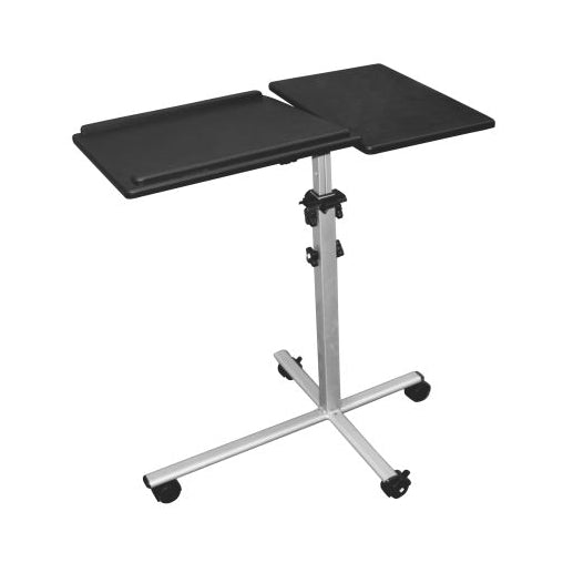InLine verrijdbare laptop- en beamerstandaard – In hoogte verstelbaar 70–90 cm – Zwart/Zilver