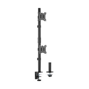 InLine dubbele monitorhouder voor bureau – Verticaal – 17 tot 32 inch – Zwart