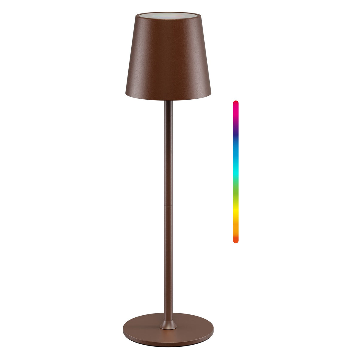 Draadloze LED-Tafellamp RGBW – 38 cm – Oplaadbaar – Koperkleurig