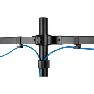 InLine verstelbare dubbele monitorbeugel – 17 tot 32 inch – 2x 9 kg – Zwart