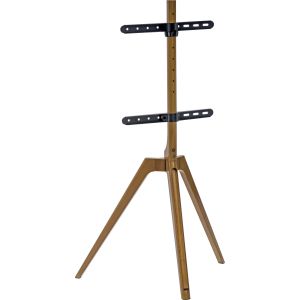 InLine houten TV vloerstandaard met driepoot – 45 tot 65 inch – Walnoot