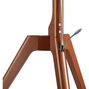InLine houten TV vloerstandaard met driepoot – 45 tot 65 inch – Walnoot