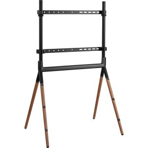 InLine woodstand Studio TV vloerstandaard – 49 tot 70 inch – Walnoot/Zwart