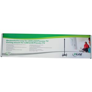 InLine verstelbare TV plafondbeugel – 32 tot 55 inch – 50 kg – Zwart