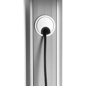 InLine verrijdbare TV vloerstandaard met plateau – 37 tot 70 inch – 50 kg – Zwart/Zilver