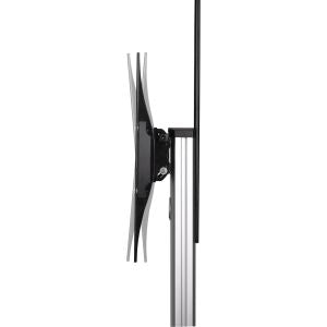 InLine verrijdbare TV vloerstandaard met plateau – 37 tot 70 inch – 50 kg – Zwart/Zilver