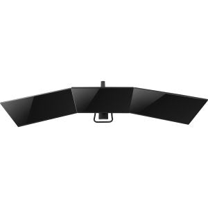 InLine verstelbare monitorarm voor 3 schermen met gasveer en USB 3.2 Gen.1 – 17 tot 27 inch – Zwart