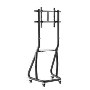 InLine verrijdbare TV vloerstandaard met plateau – 37 tot 80 inch – 80 kg – Zwart