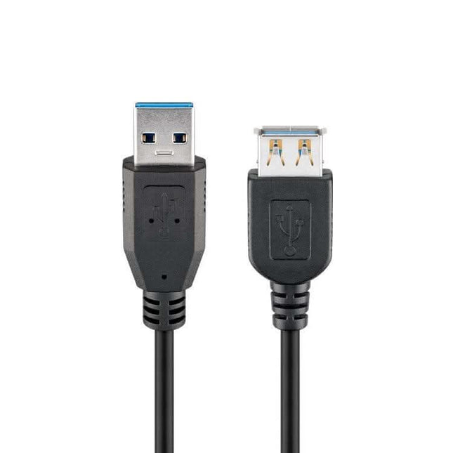 USB A naar USB A verlengkabel - USB 3.0 - Zwart - 1,8 meter