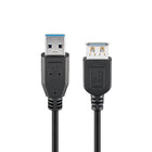 USB A naar USB A verlengkabel - USB 3.0 - Zwart - 1,8 meter