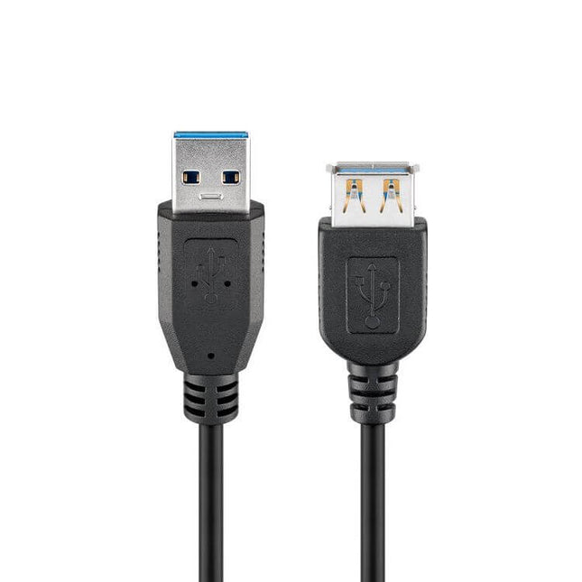 USB A naar USB A verlengkabel - USB 3.0 - Zwart - 5 meter