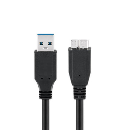 USB kabel USB A naar micro USB 3.0 - 50 cm - Zwart