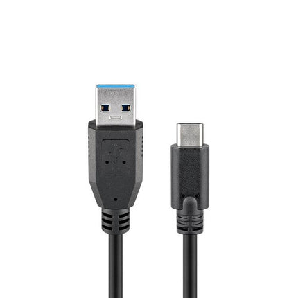 USB-C naar USB-A kabel - 1 meter - Zwart