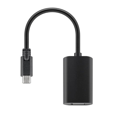 USB-C naar Displayport adapter - Met DP Alt Mode (4K 60 HZ)  -  10 cm - Zwart - Verguld