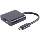 10 cm USB C naar DisplayPort 1.4 adapter - 4K/60Hz - Zwart