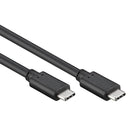 USB-C kabel - USB 3.2 Gen 2x2 - 50 cm - PD 100watt - Zwart