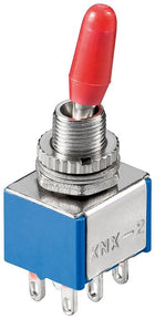 Goobay tuimelschakelaar miniatuur - 6 pinnen - Blauwe behuizing