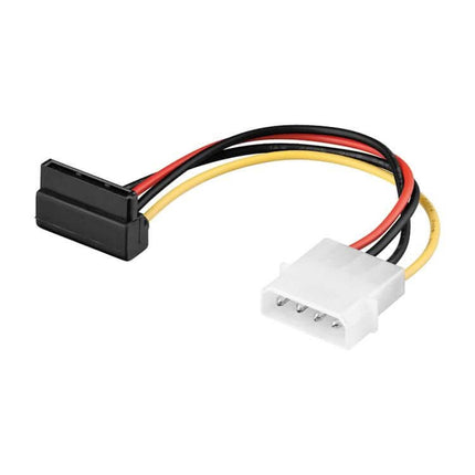 Molex naar SATA voeding verloopkabel/adapter - Haakse stekker