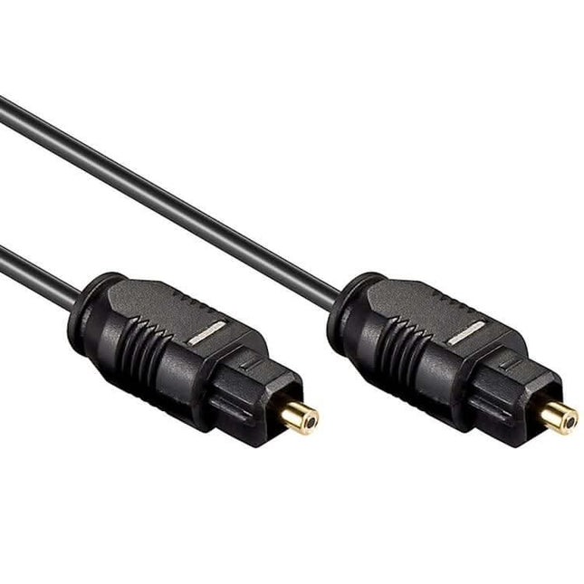 Toslink kabel - 1.5 meter - Toslink naar Toslink - 2.2 mm - Zwart