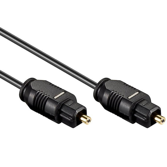 Toslink kabel - 1.5 meter - Toslink naar Toslink - 2.2 mm - Zwart