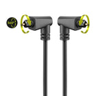 Toslink kabel - 1 meter - 2 haakse stekkers - 4 mm