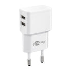 Goobay USB lader wit - 2 x USB - 12 watt