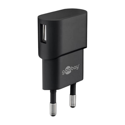 Goobay USB lader zwart - 1 x USB - 5 watt